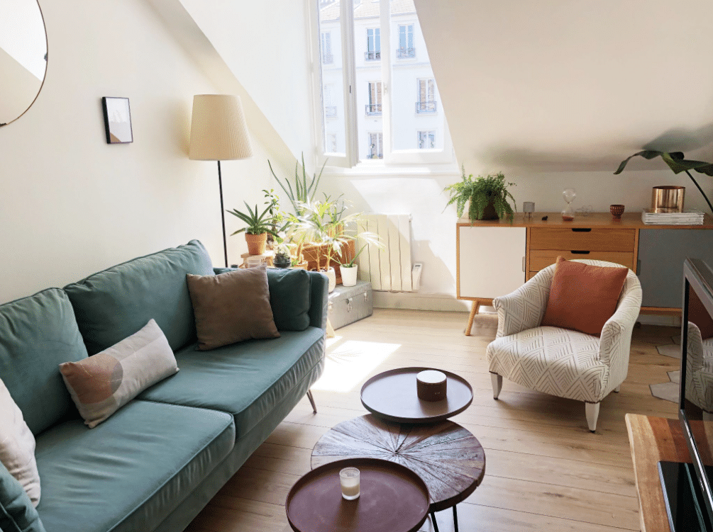 Rénovation d'un 2 pièces niché sous les toits à Boulogne Billancourt